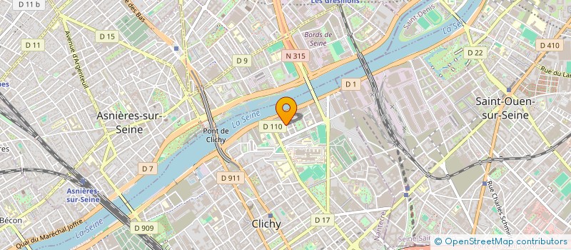 localisation de l'entreprise SCI A.B. à CLICHY