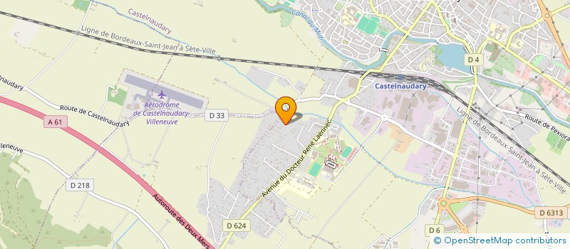 localisation de l'entreprise SCI A.B.A.  CASTELNAUDARY