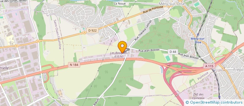 localisation de l'entreprise SCI A.B.B  MERY-SUR-OISE