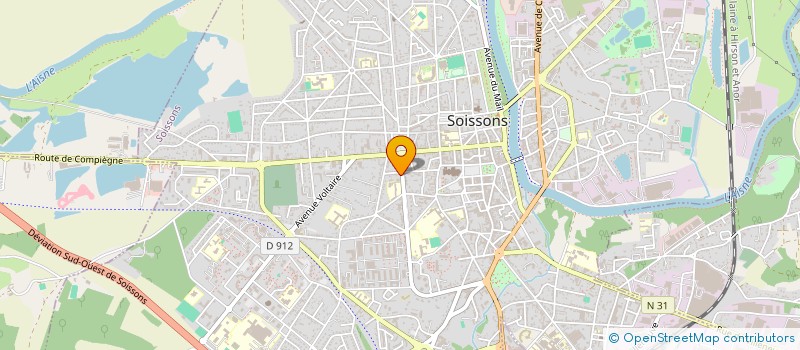 localisation de l'entreprise SCI A&B BEZANNES à SOISSONS