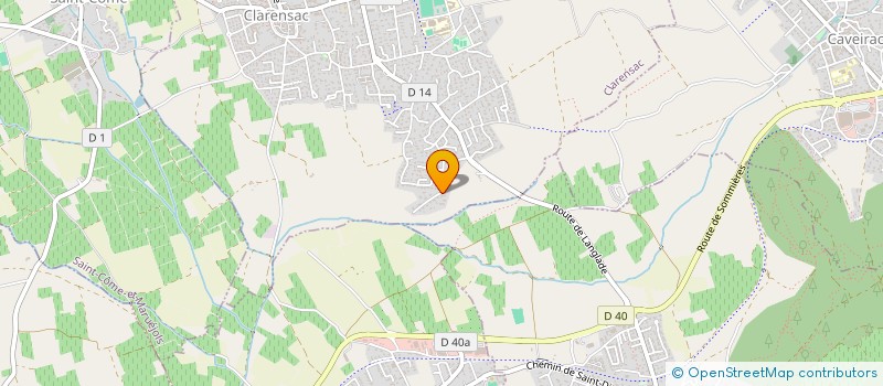 localisation de l'entreprise SCI A.B.C.  CLARENSAC