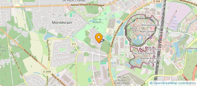 localisation de l'entreprise SCI A.B.C.D.P.M VICTORIA  MONTEVRAIN