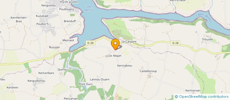 localisation de l'entreprise SCI A.B.D.F.  PLOUGUIN