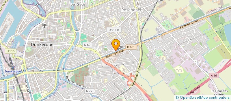 localisation de l'entreprise SCI A B E F à DUNKERQUE