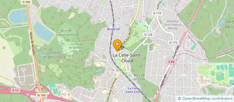 localisation de l'entreprise SCI A B I  LA CELLE-SAINT-CLOUD