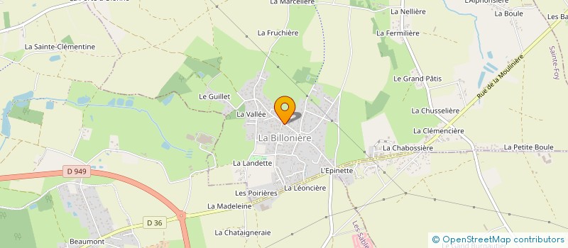 localisation de l'entreprise SCI A.B.J.  SAINTE-FOY