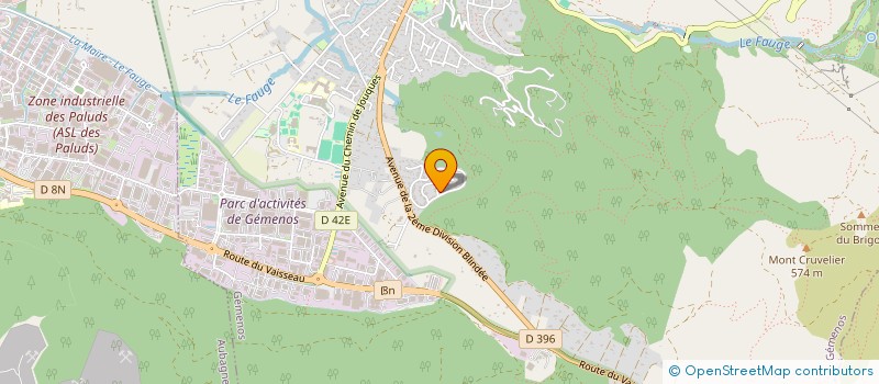 localisation de l'entreprise SCI A B K  GEMENOS