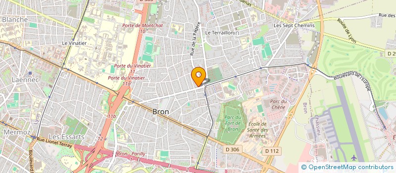 localisation de l'entreprise SCI A.B KINE  BRON