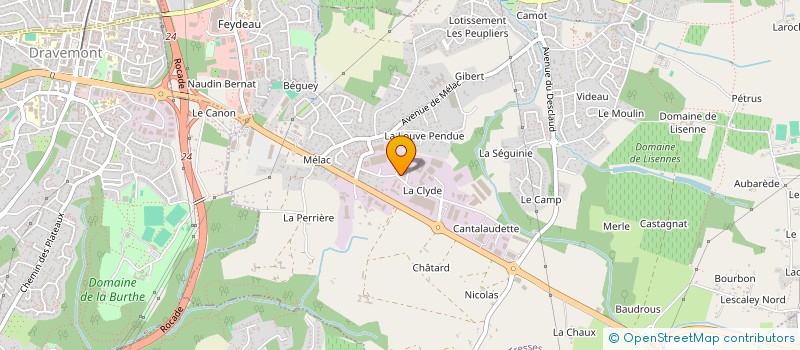 localisation de l'entreprise SCI A.B.M.  TRESSES