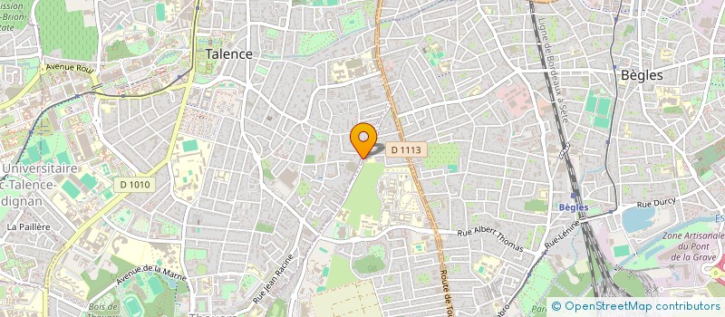 localisation de l'entreprise SCI A.B.M.G.  TALENCE