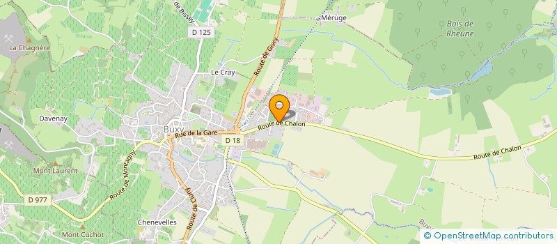 localisation de l'entreprise SCI A.B.M.P  BUXY