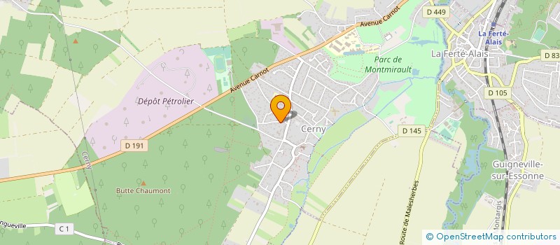 localisation de l'entreprise SCI A.B.M.R.  CERNY