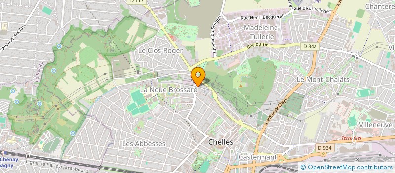 localisation de l'entreprise SCI A.B.P.  CHELLES