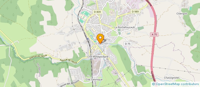 localisation de l'entreprise SCI A.B.R.C.  SAINT-CHELY-D'APCHER