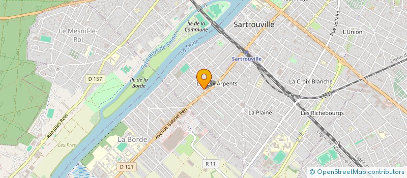 localisation de l'entreprise SCI A.B.S  SARTROUVILLE