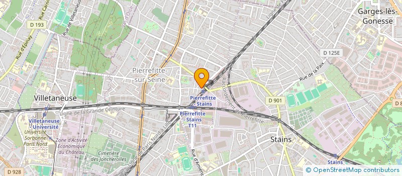 localisation de l'entreprise SCI A.B.S. à PIERREFITTE-SUR-SEINE