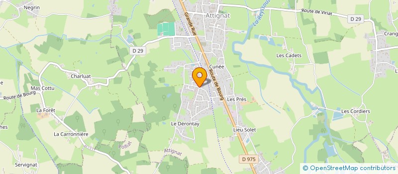 localisation de l'entreprise SCI A BETON  ATTIGNAT