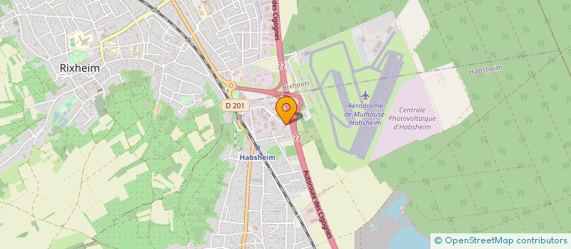 localisation de l'entreprise SCI A-BT  HABSHEIM