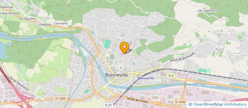 localisation de l'entreprise SCI A.C.  BONNEVILLE