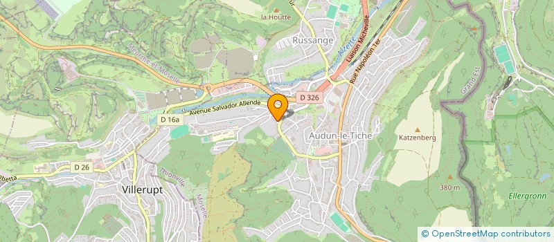 localisation de l'entreprise SCI A+ C  AUDUN-LE-TICHE