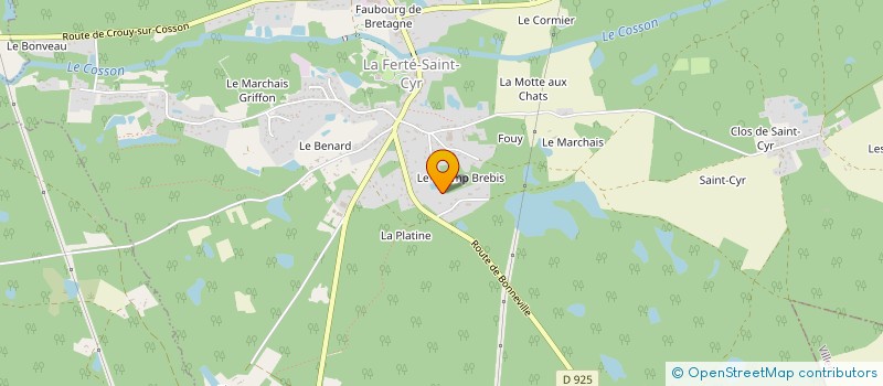 localisation de l'entreprise SCI A & C  LA FERTE-SAINT-CYR