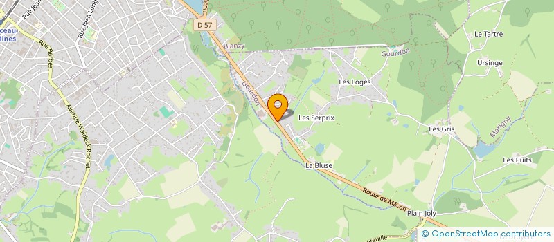 localisation de l'entreprise SCI A.C.A.  GOURDON