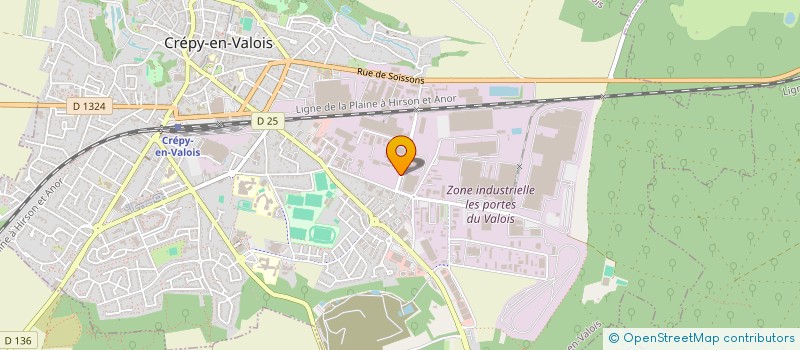 localisation de l'entreprise SCI A.C.E.  CREPY-EN-VALOIS