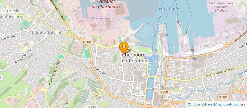 localisation de l'entreprise SCI A.C.E à CHERBOURG-EN-COTENTIN