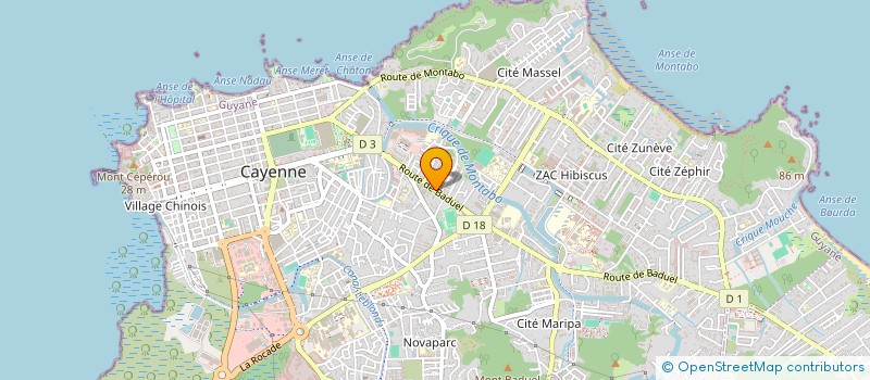 localisation de l'entreprise SCI   A. C. E.  CAYENNE