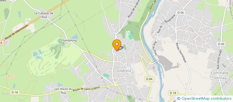 localisation de l'entreprise SCI A.C.E.  VILLEREST