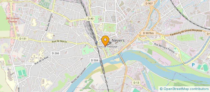 localisation de l'entreprise SCI A.C.F.F. à NEVERS