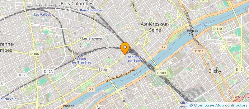 localisation de l'entreprise SCI A.C.I à ASNIERES-SUR-SEINE