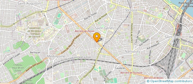 localisation de l'entreprise SCI A.C.J.  TALENCE