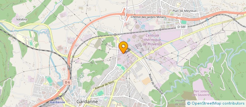 localisation de l'entreprise SCI A.C.L. à GARDANNE