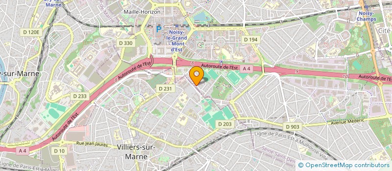 localisation de l'entreprise SCI A.C.M.  NOISY-LE-GRAND