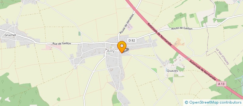 localisation de l'entreprise SCI  A. C. M. Z.  AILLY