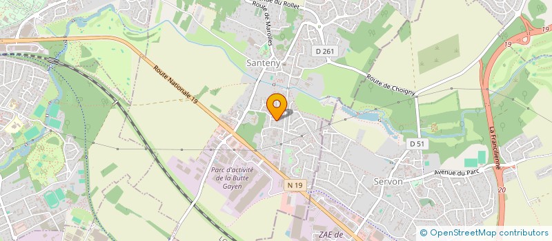 localisation de l'entreprise SCI A.C.O  SANTENY