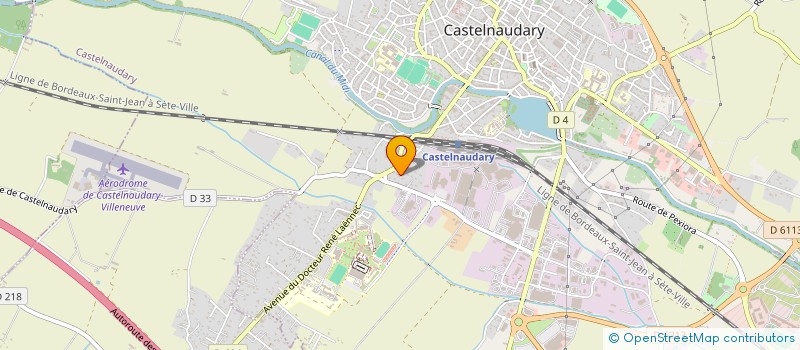 localisation de l'entreprise SCI A.C.S.  CASTELNAUDARY