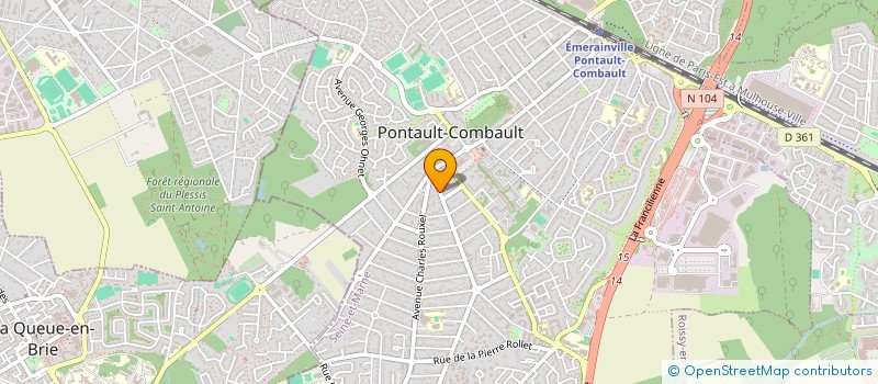 localisation de l'entreprise SCI A.C.S.F à PONTAULT-COMBAULT
