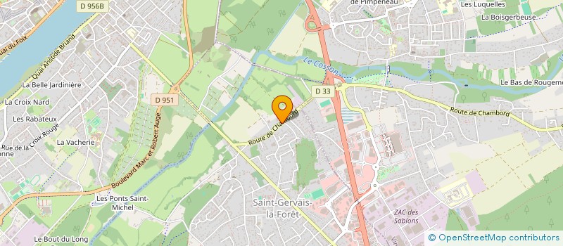 localisation de l'entreprise SCI A.C.T.  MONTLIVAULT