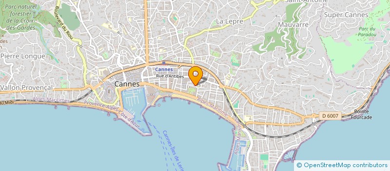 localisation de l'entreprise SCI A.C.V à CANNES