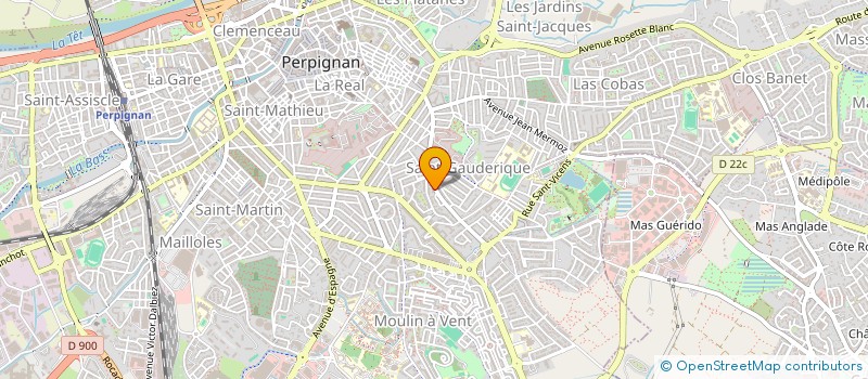localisation de l'entreprise SCI A.CA.JA à PERPIGNAN