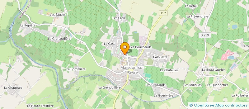 localisation de l'entreprise SCI A CAPITAL VARIABLE ANNE ET JULIEN  MAISDON-SUR-SEVRE