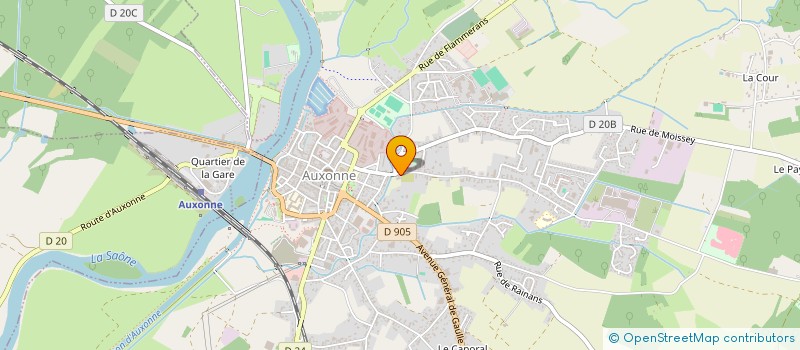 localisation de l'entreprise SCI A CAPITAL VARIABLE DU BOUT DU CHEMIN  AUXONNE