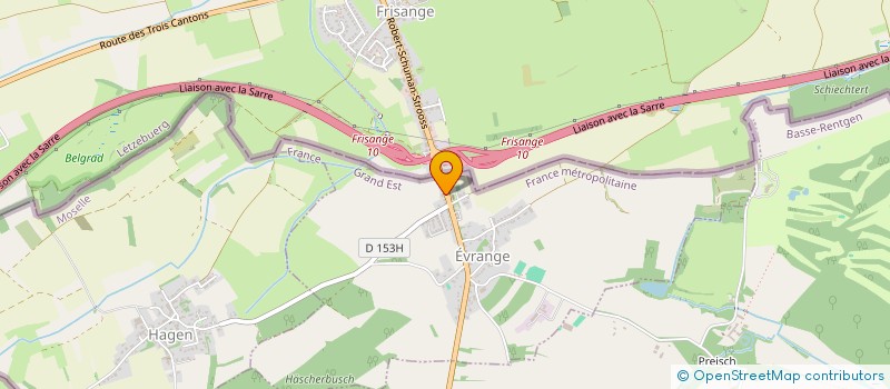 localisation de l'entreprise SCI A CAPITAL VARIABLE FELICIA  EVRANGE