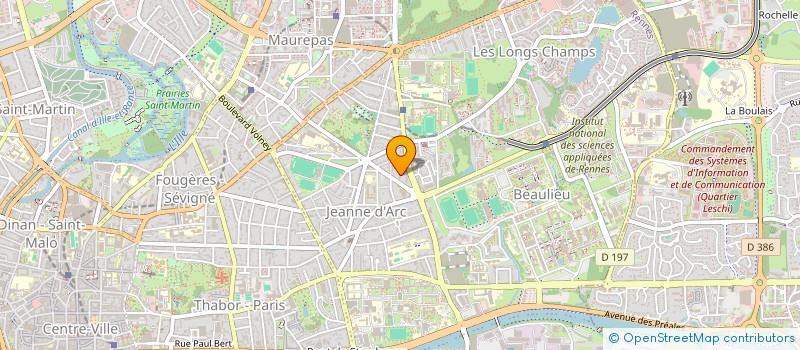 localisation de l'entreprise SCI A CAPITAL VARIABLE LA NORMANDIERE  RENNES