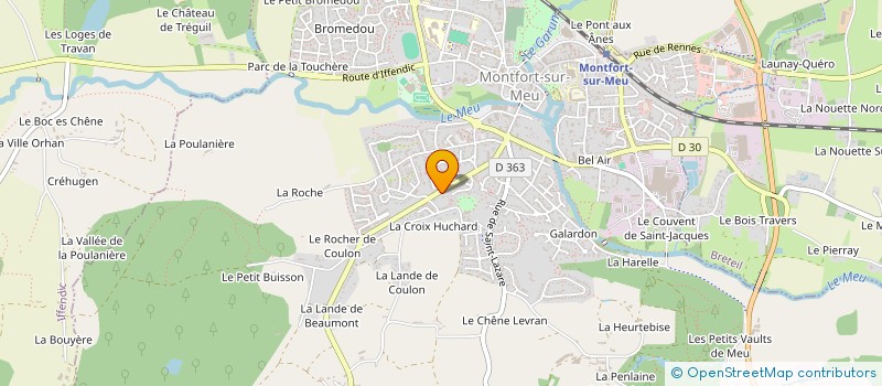 localisation de l'entreprise SCI A CAPITAL VARIABLE LEXOR  MONTFORT-SUR-MEU