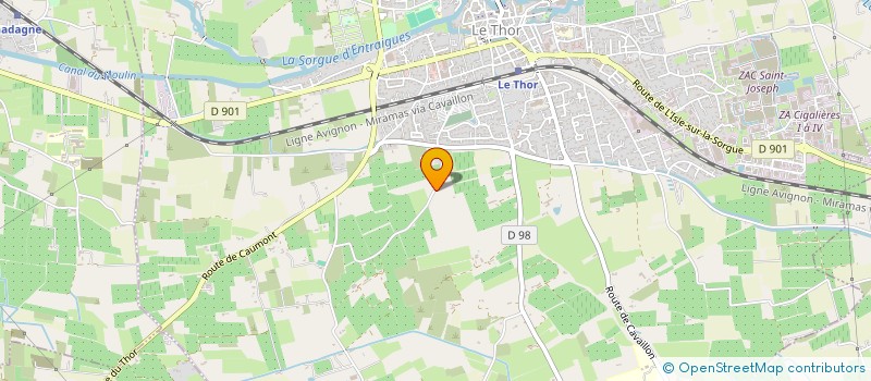 localisation de l'entreprise SCI A CAPITAL VARIABLE MASCARONS 98  LE THOR