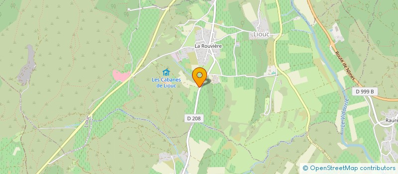 localisation de l'entreprise SCI A CAPITAL VARIABLE NATURA-CEVENNES  LIOUC