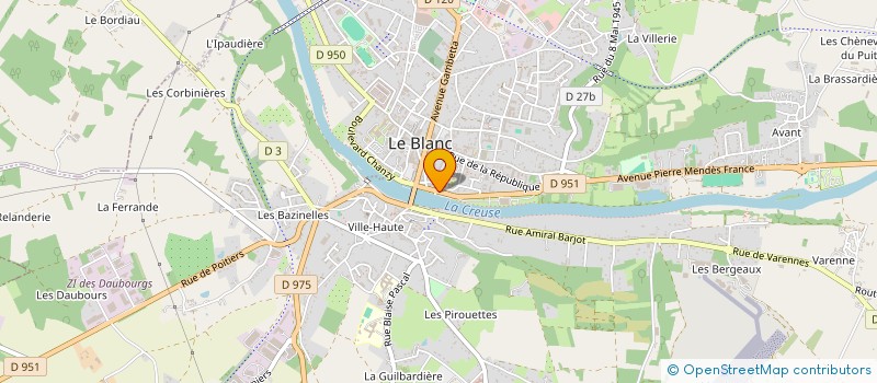 localisation de l'entreprise SCI A CAPITAL VARIABLE SAUVEGARDE à LE BLANC
